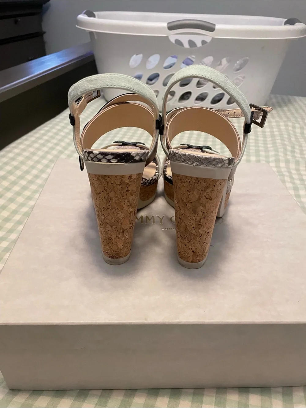 Jimmy Choo Nimson Suede Platform Sandals